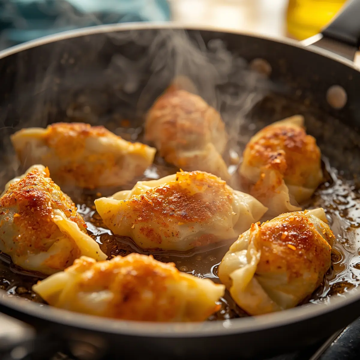 Cooking instructions for cabbage dumplings pan fried