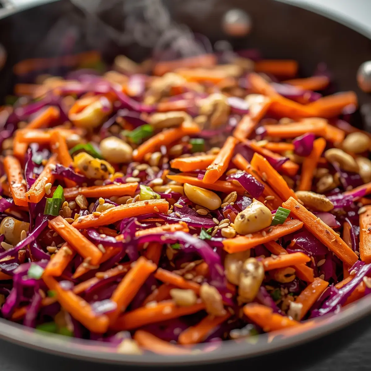Cooking instructions for cabbage salad crunchy Asian