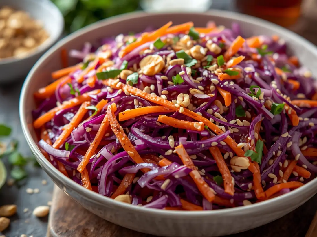 cabbage salad crunchy Asian ready to serve