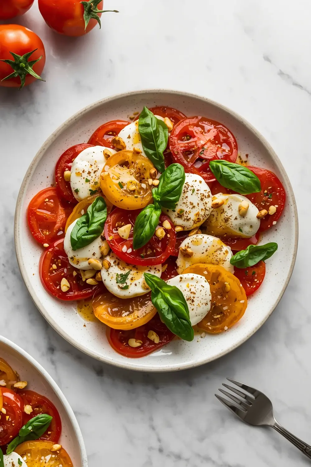 caprese salad heirloom tomato