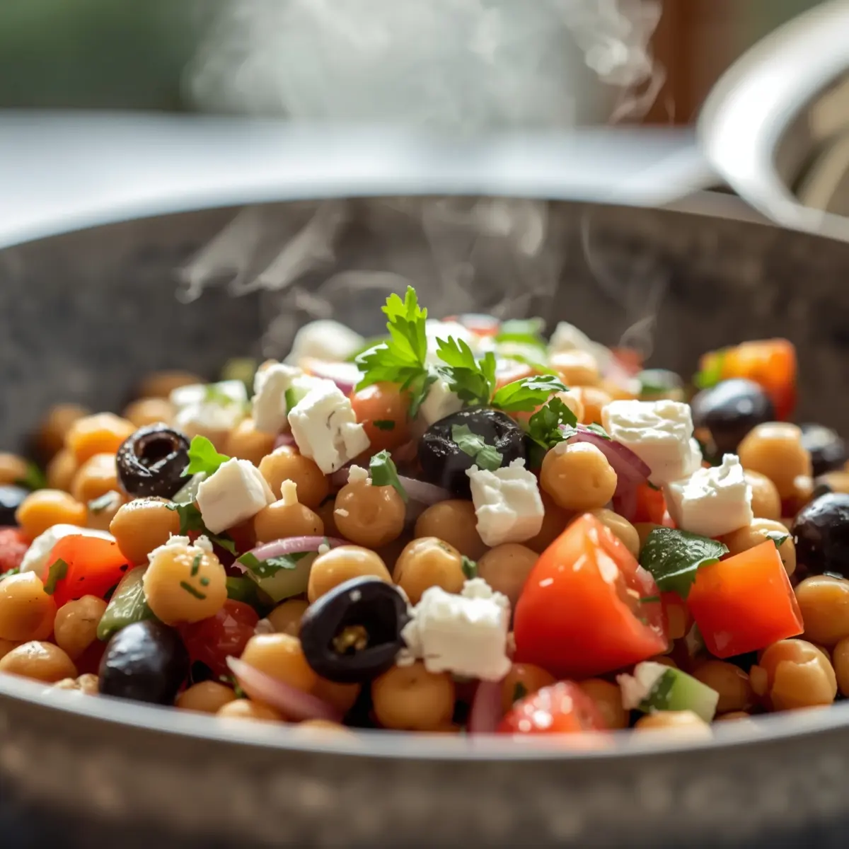 Cooking instructions for chickpea salad summer