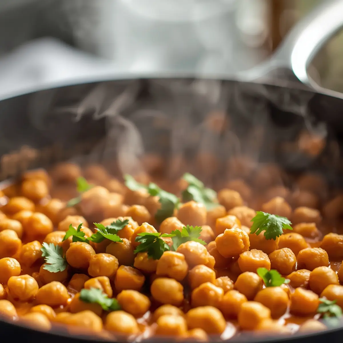 Cooking instructions for chickpea tikka masala