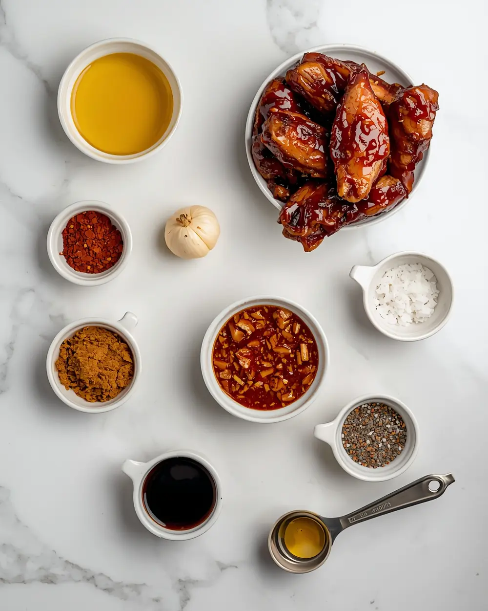 Ingredients for chipotle grilled chicken wings