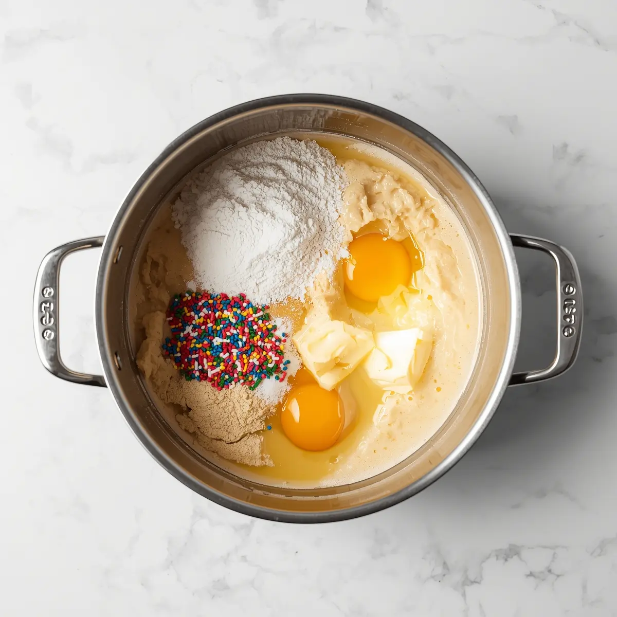 Cooking instructions for confetti blondies 4th july