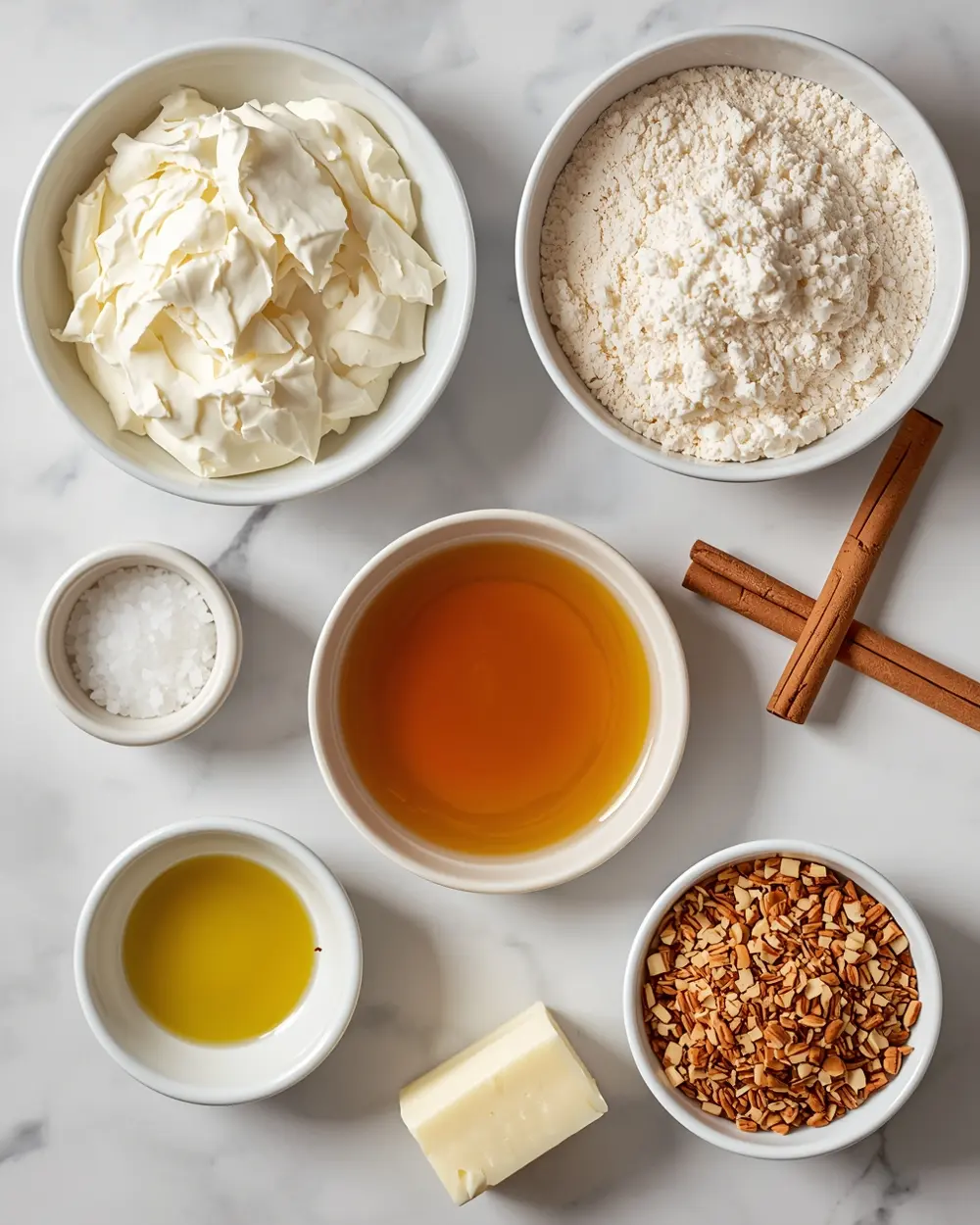 Ingredients for cottage cheese pancakes