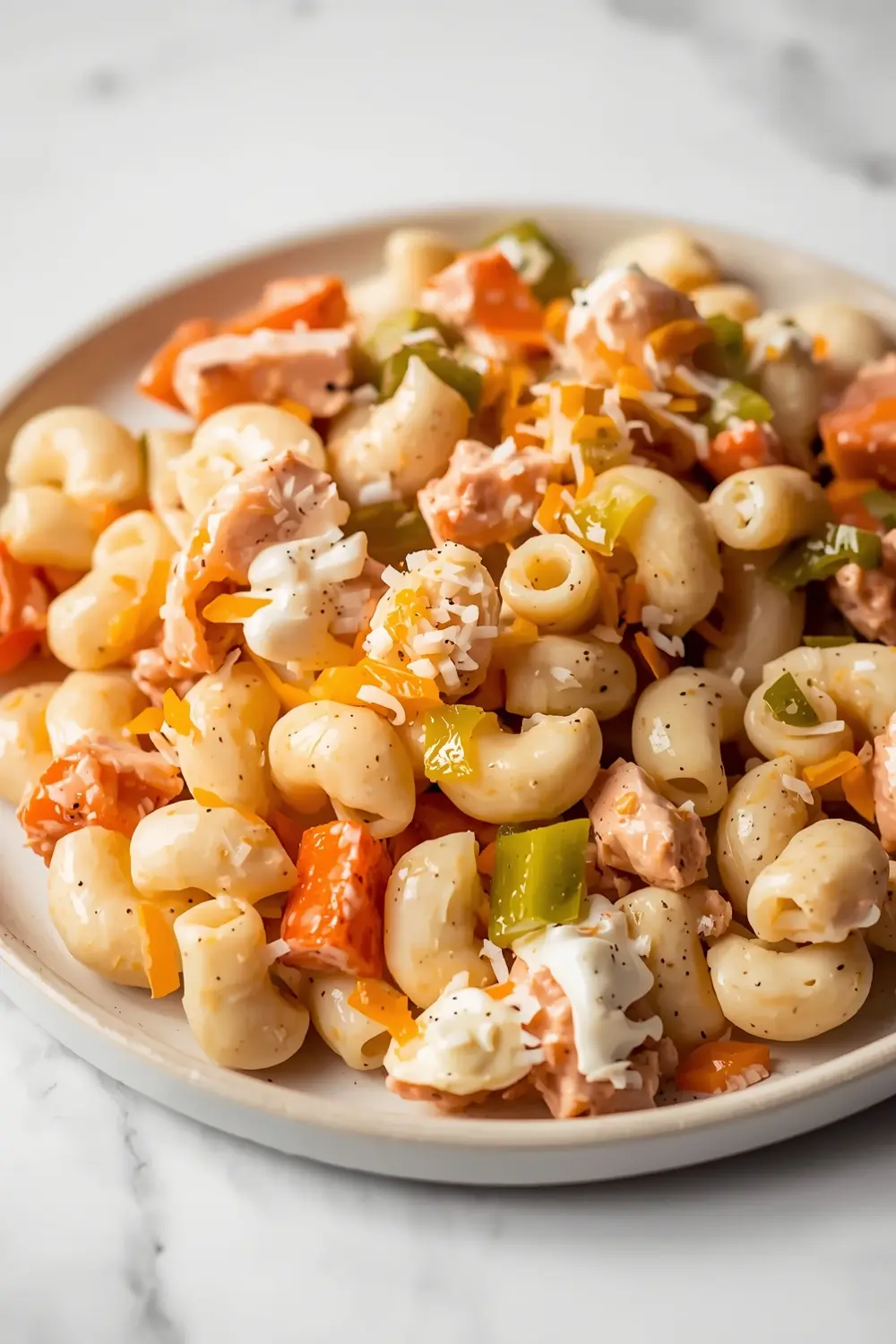 creamy macaroni salad summer