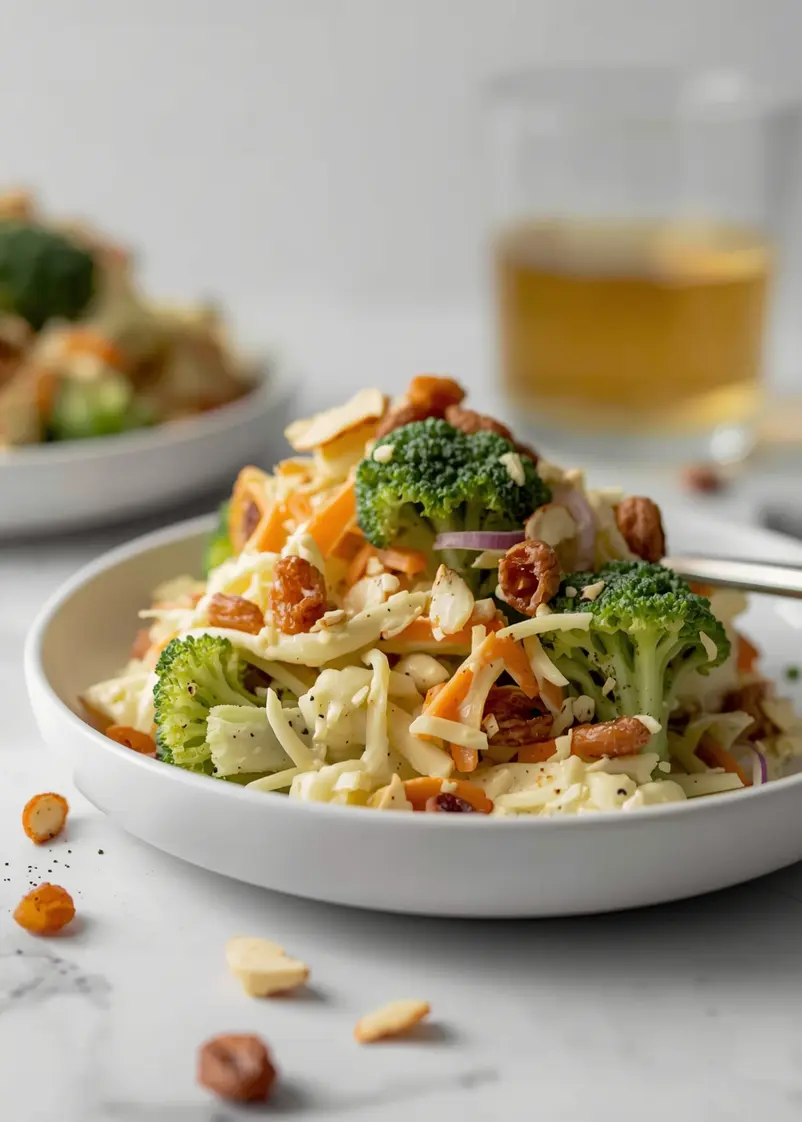 crunchy broccoli salad potluck ready to serve
