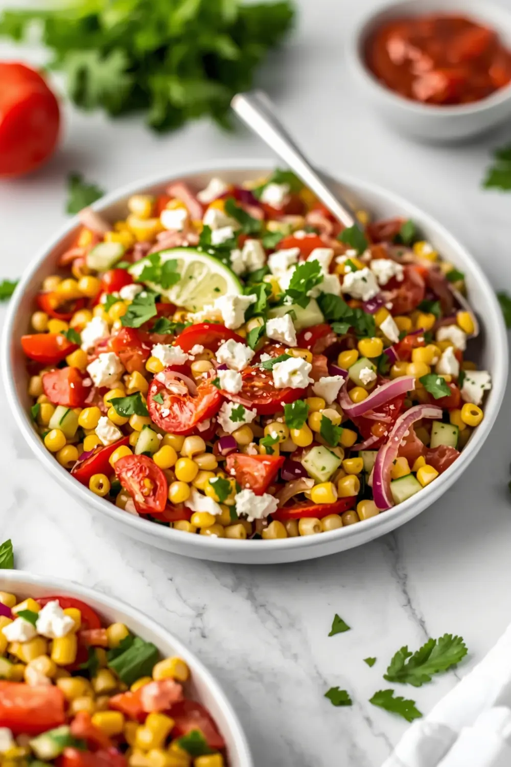 fresh corn salad BBQ