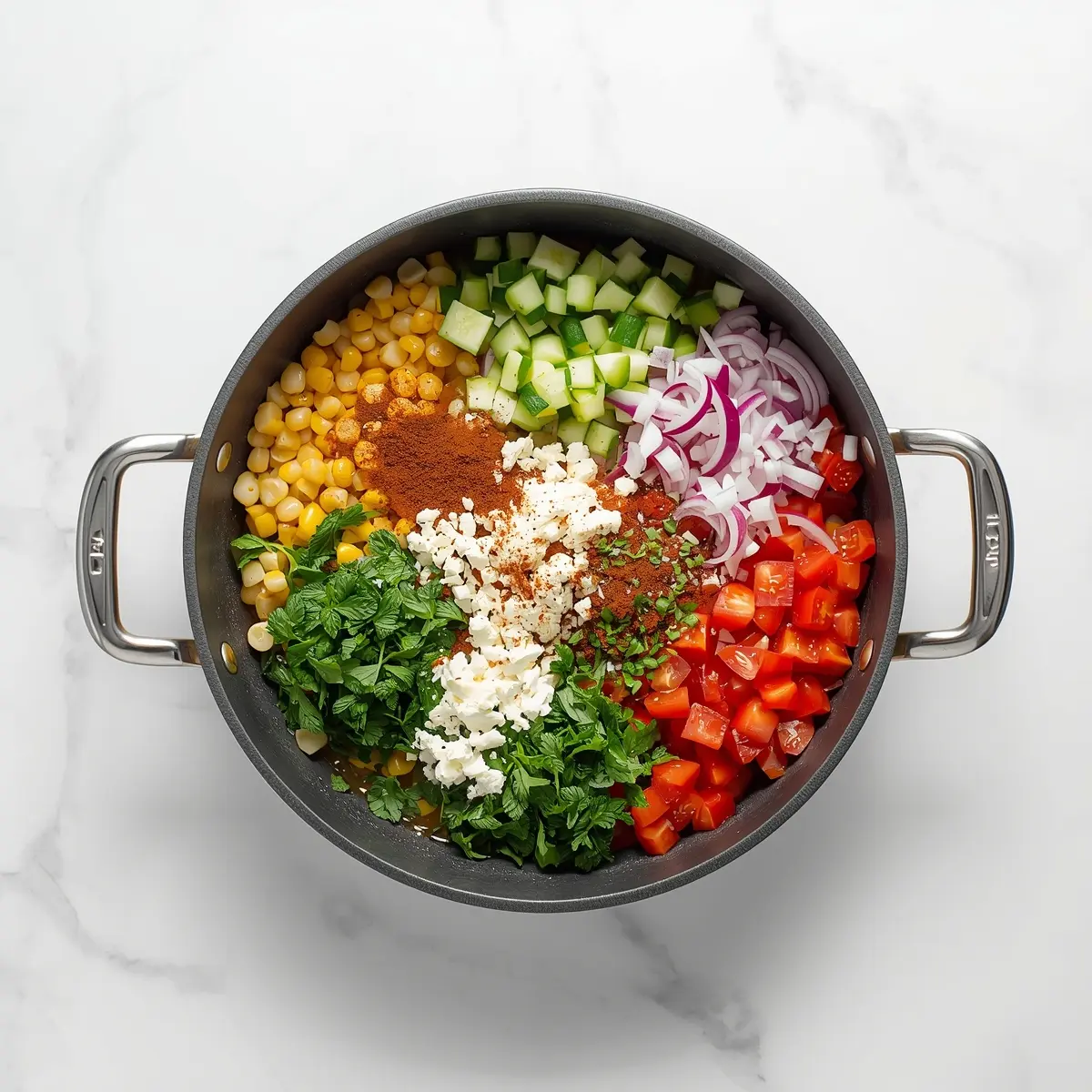 Cooking instructions for fresh corn salad BBQ