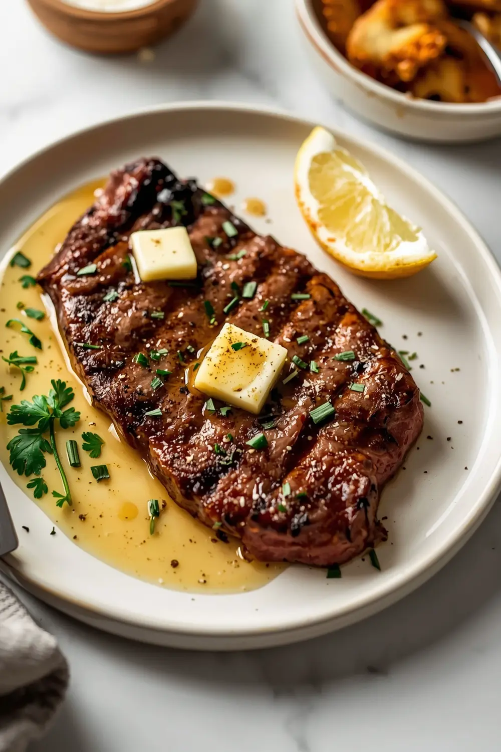 garlic butter grilled steak