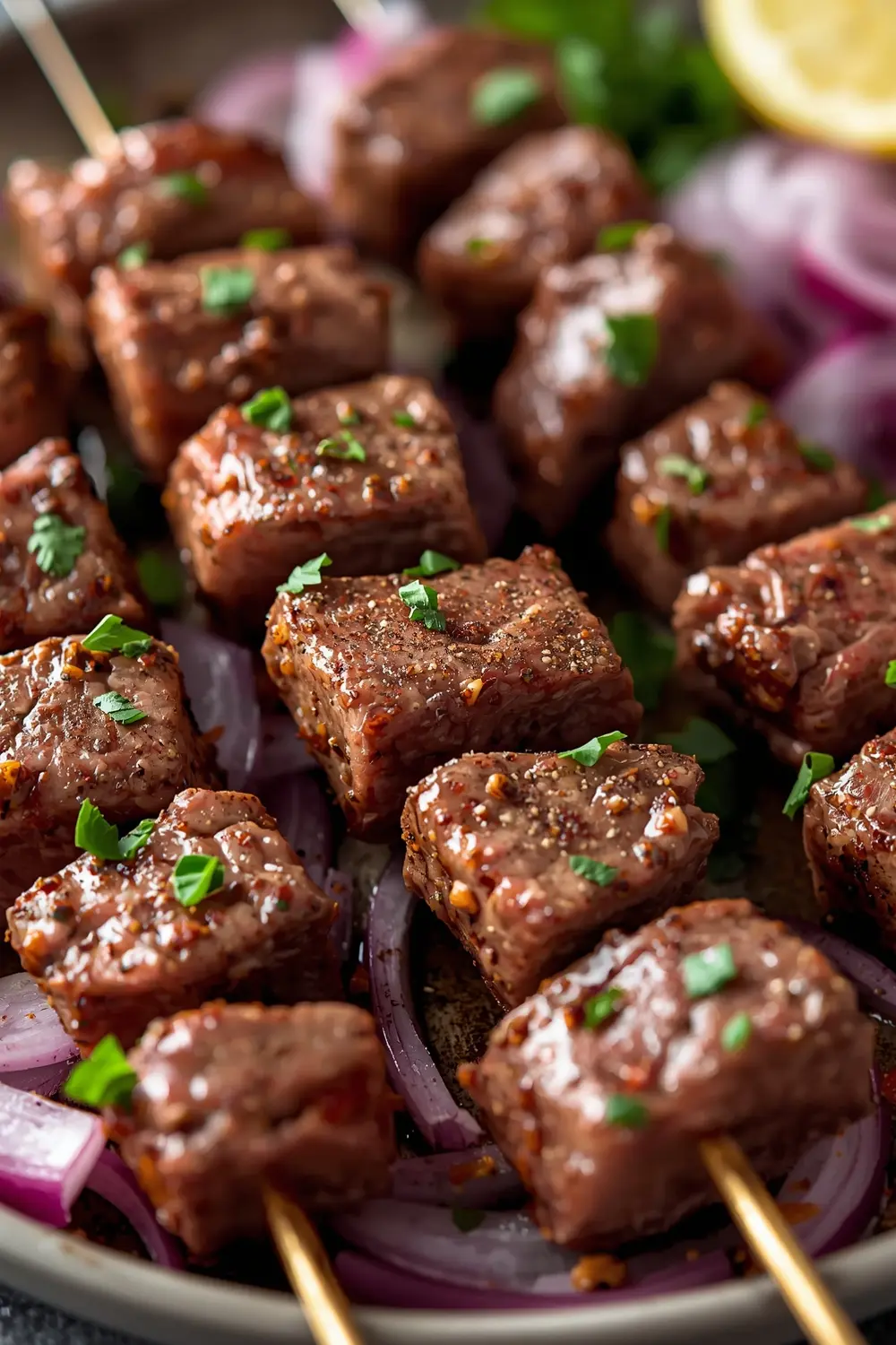 grilled beef skewers