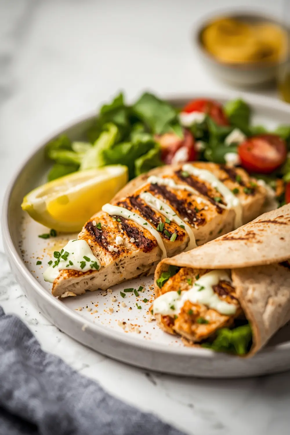 grilled chicken Caesar wrap