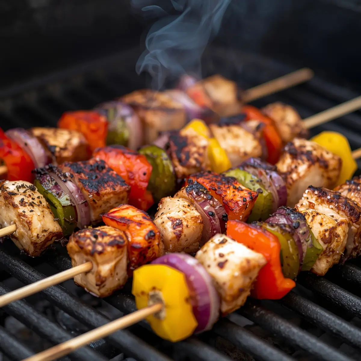 Cooking instructions for grilled chicken kabobs