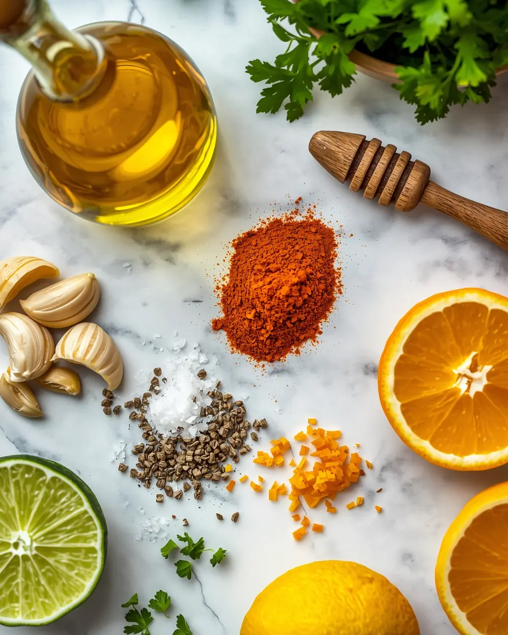 Ingredients for grilled chicken marinade summer