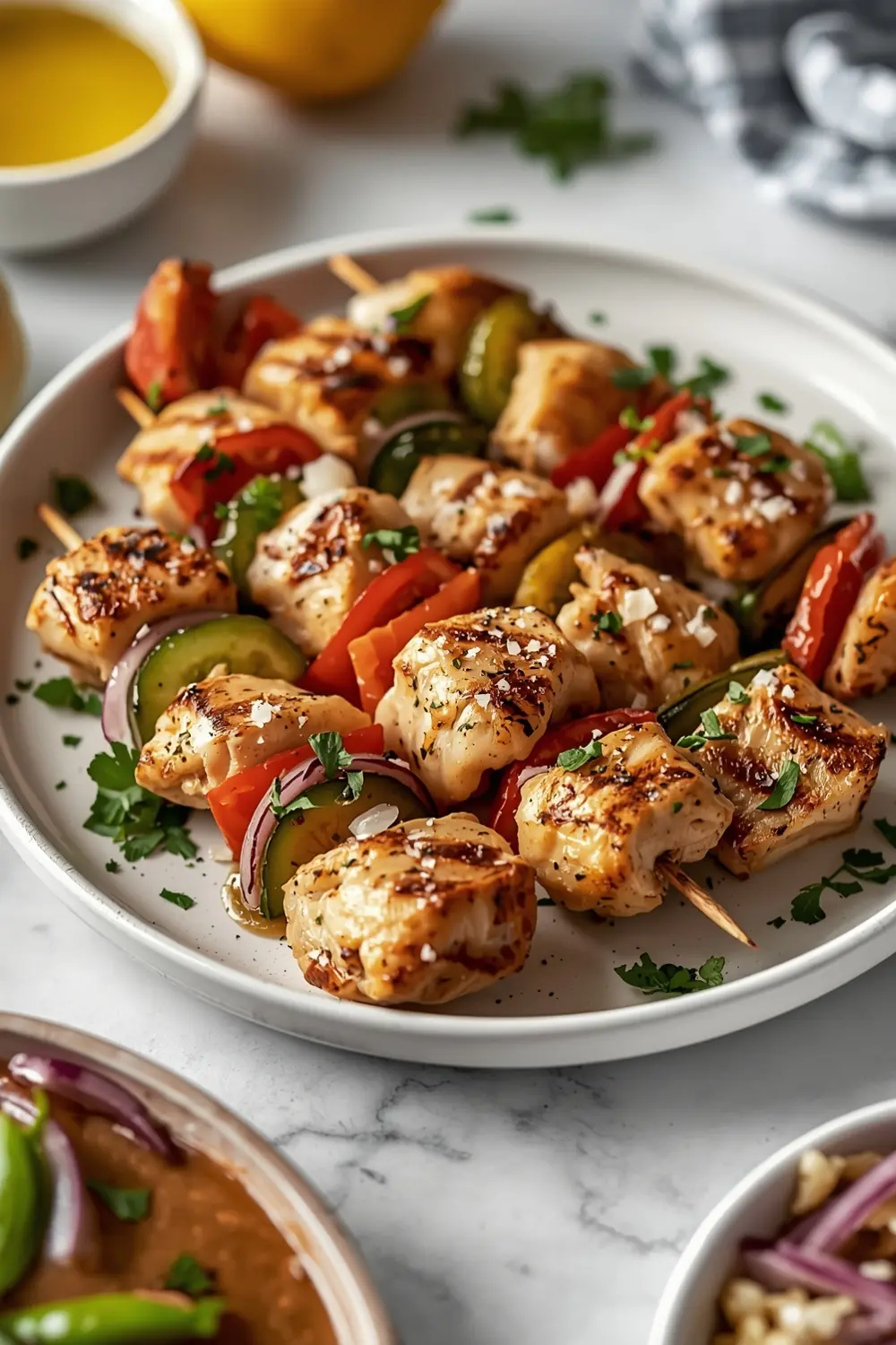 grilled chicken souvlaki Greek