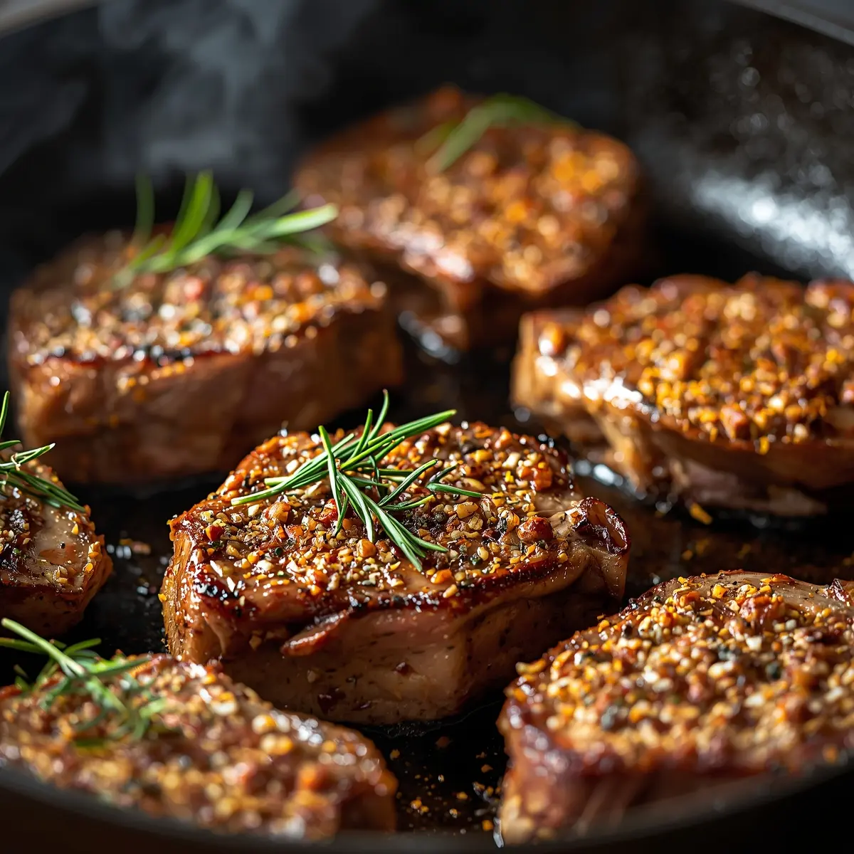 Cooking instructions for grilled lamb chops herb