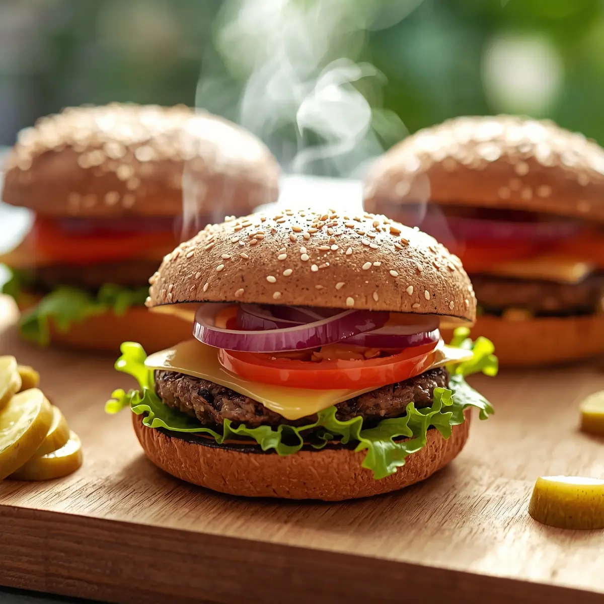 Cooking instructions for grilled portobello burger