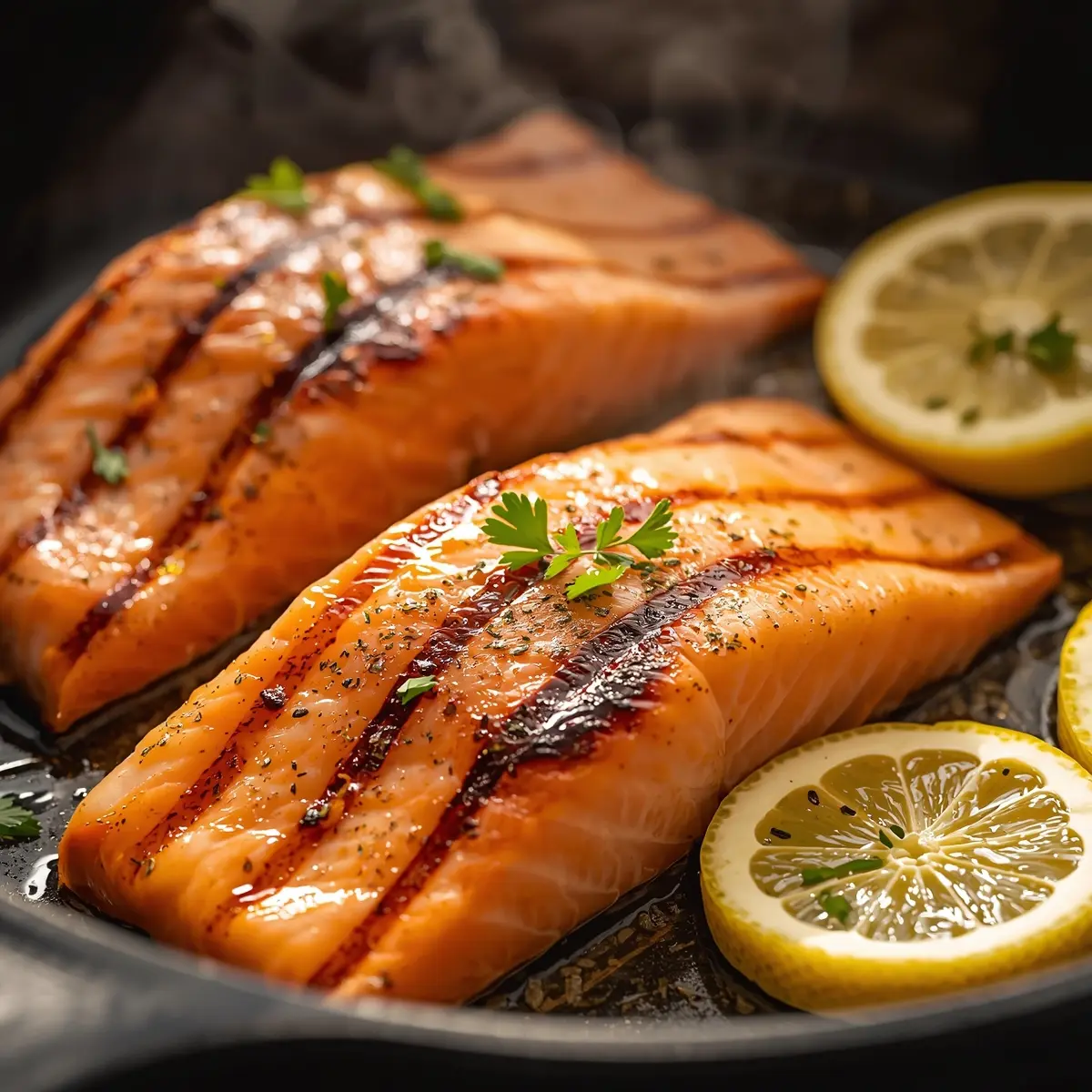 Cooking instructions for grilled salmon lemon butter