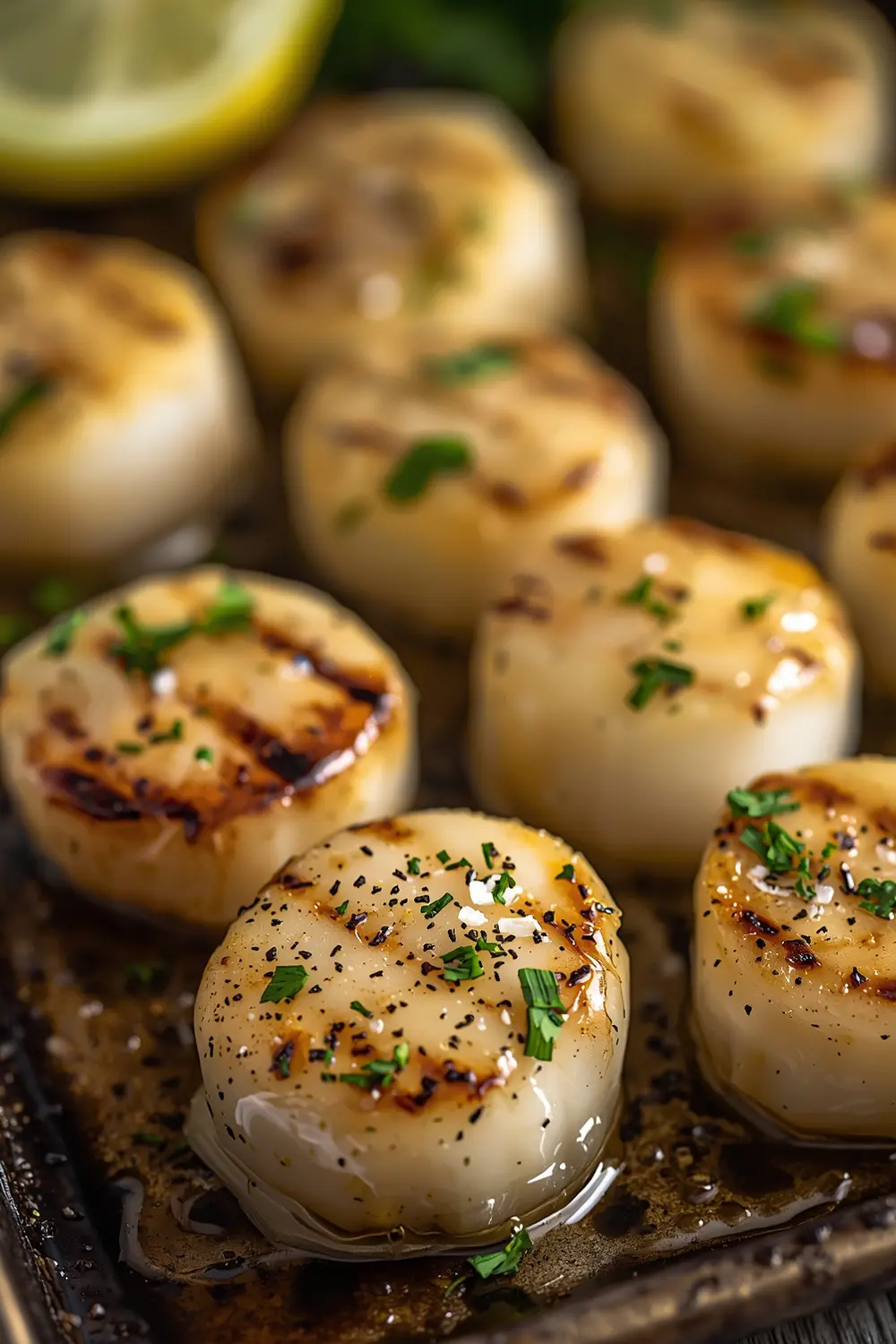 grilled scallops lemon