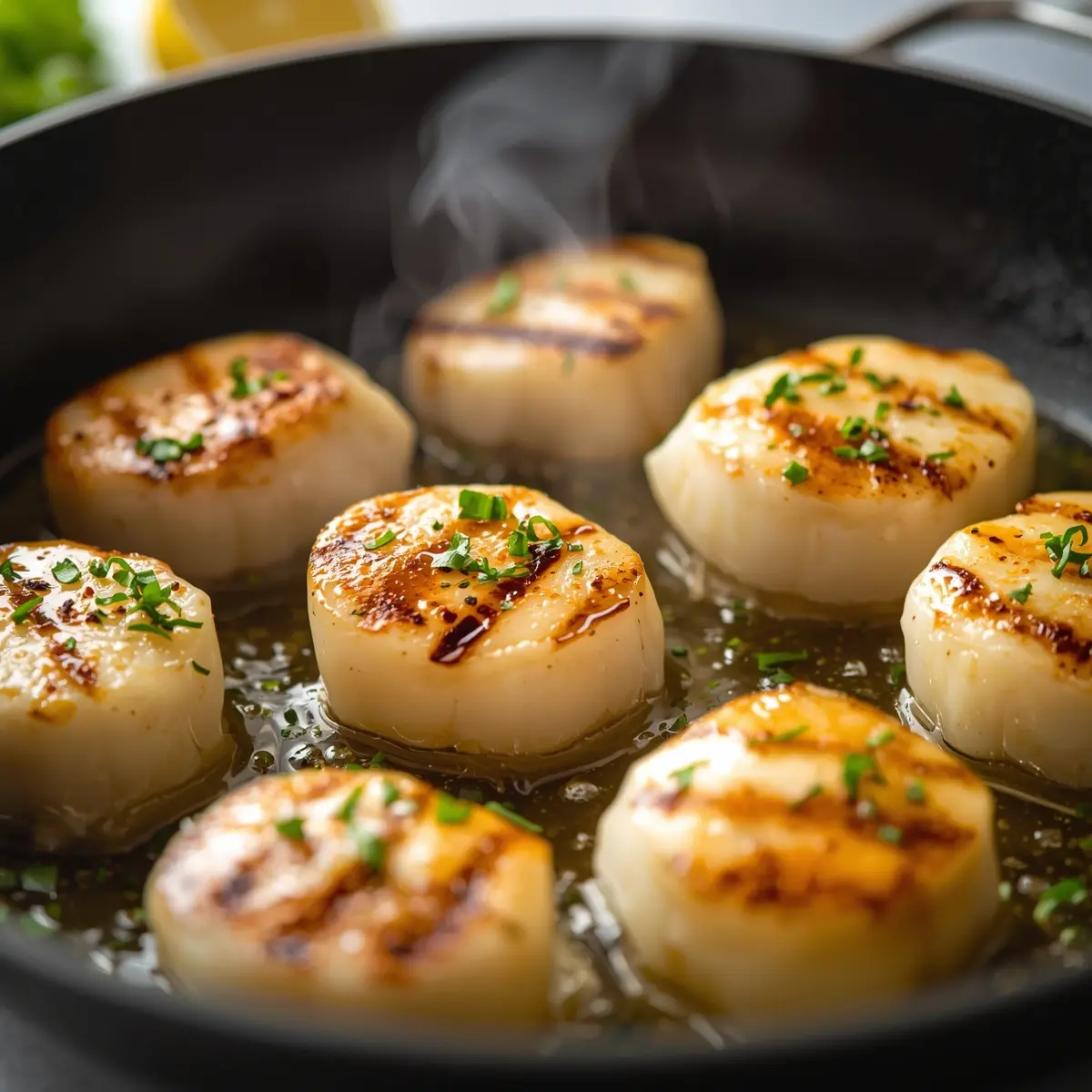 Cooking instructions for grilled scallops lemon
