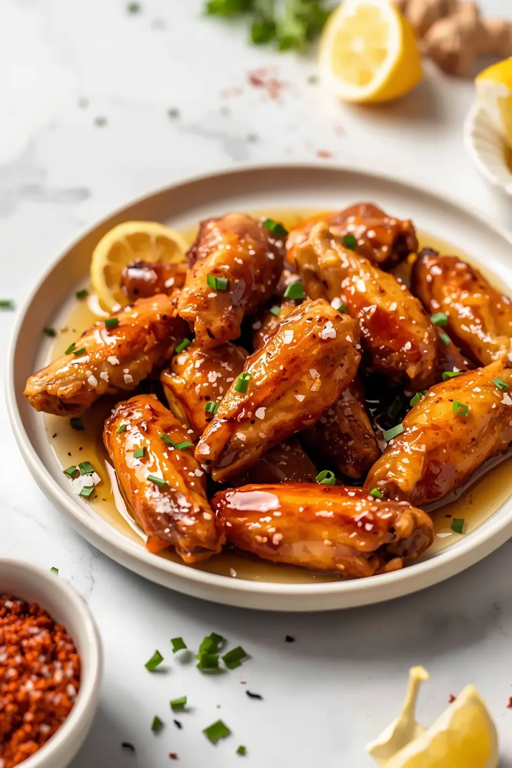 honey garlic chicken wings grilled
