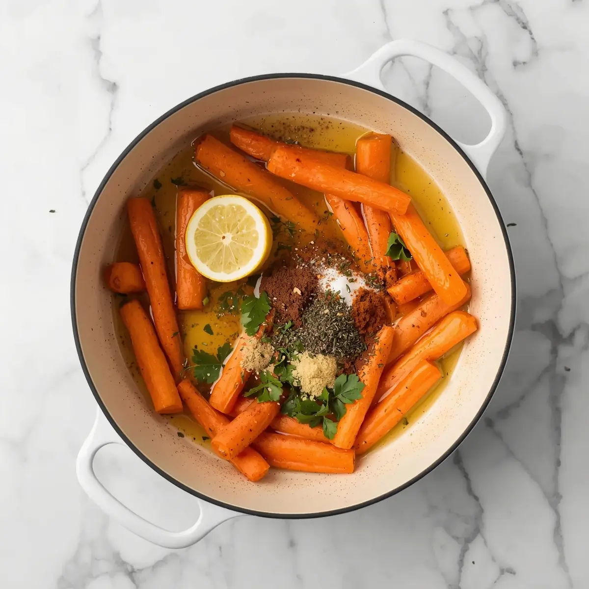 Cooking instructions for honey glazed roasted carrots