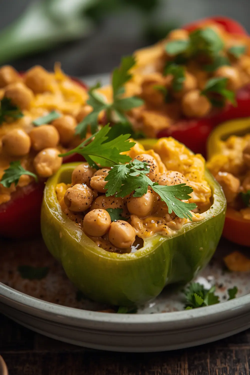 hummus stuffed peppers