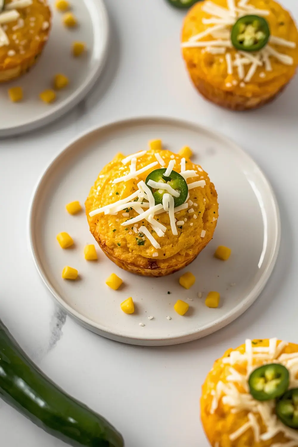 jalapeño cornbread muffins BBQ