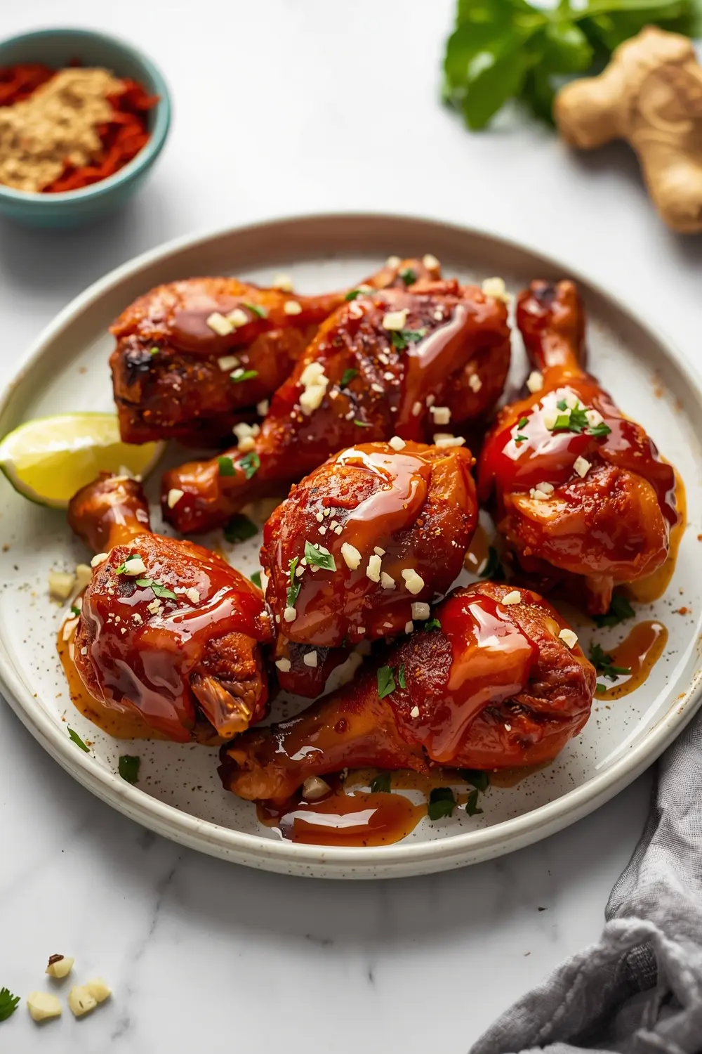 jerk chicken drumsticks smoky