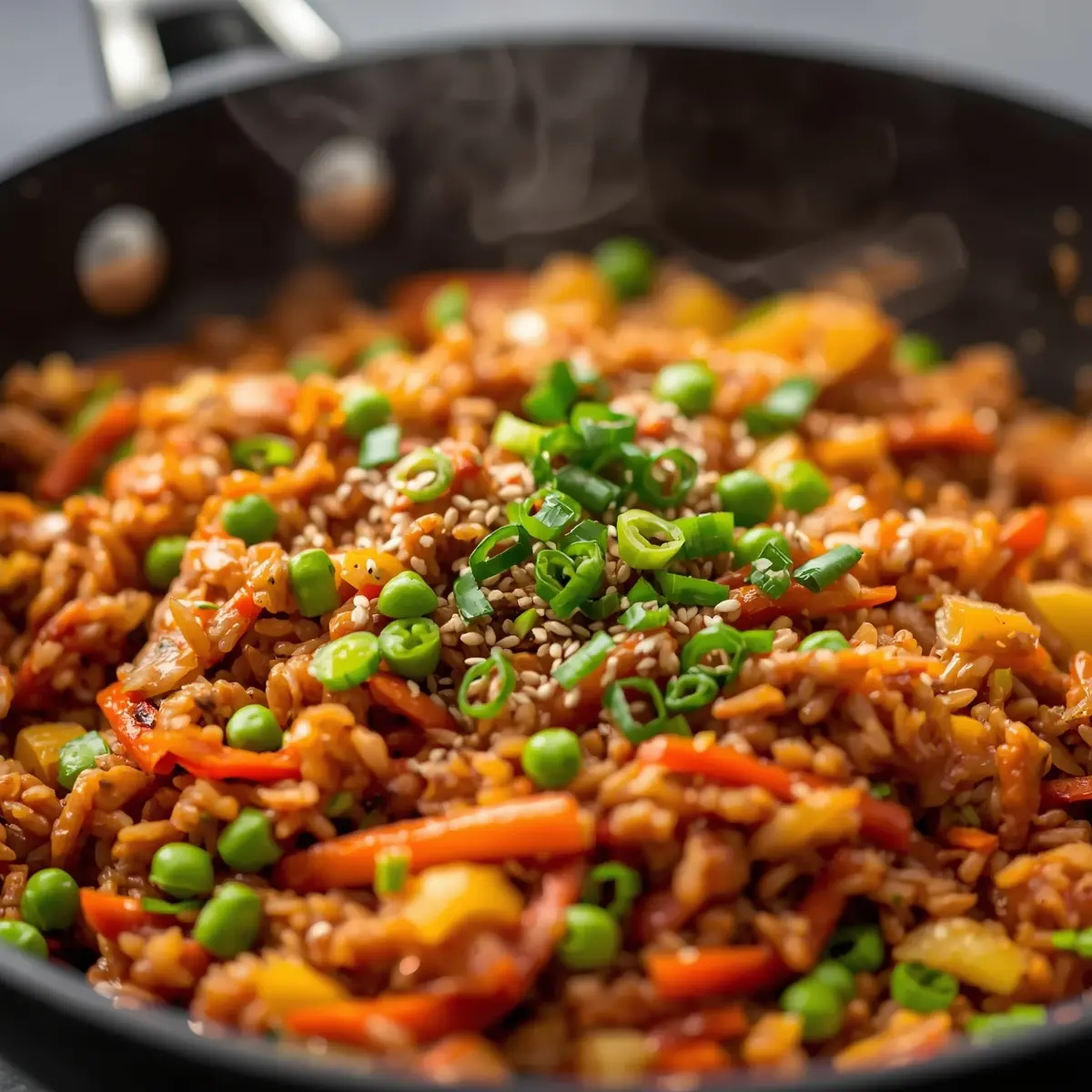 Cooking instructions for kimchi fried rice