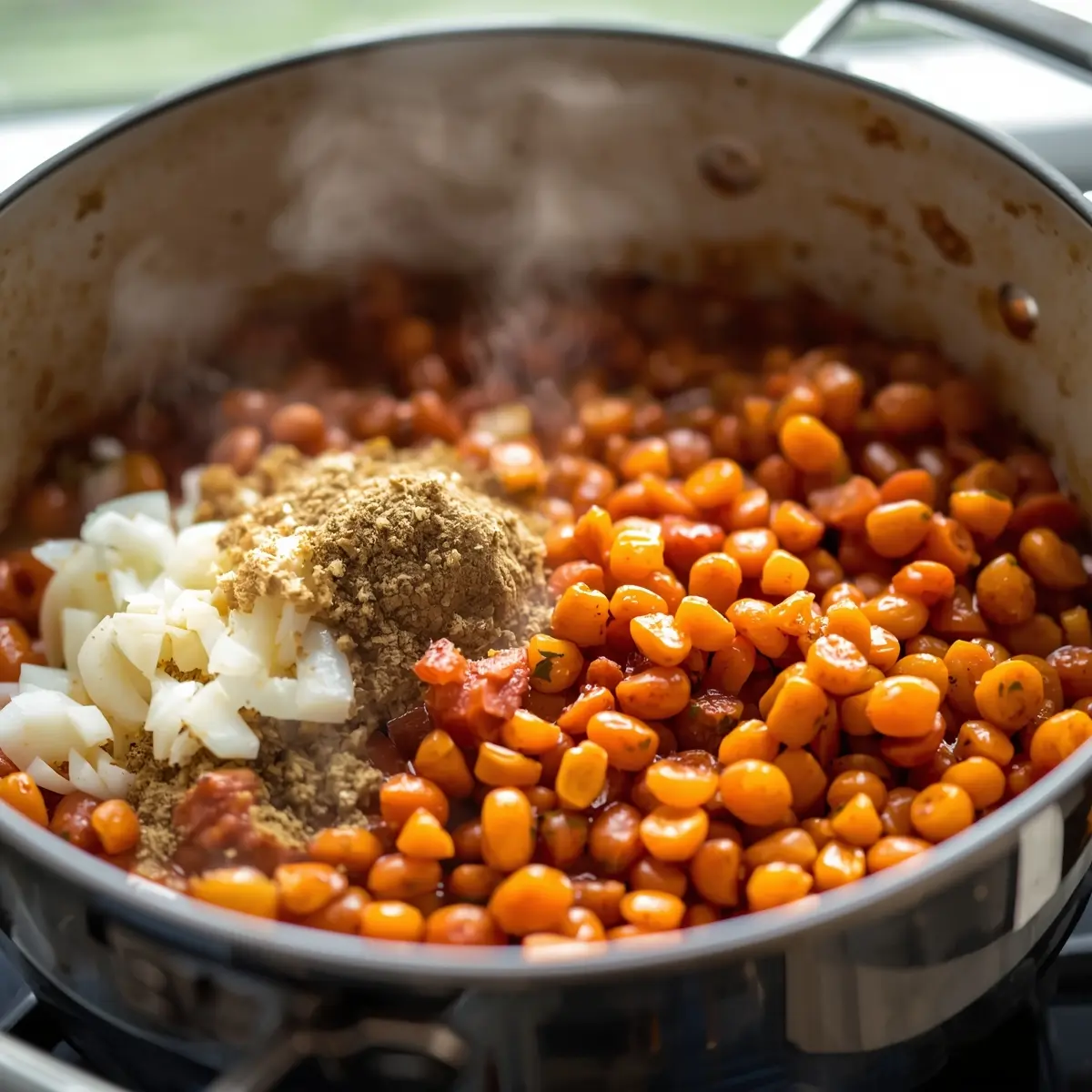 Cooking instructions for lentil curry summer