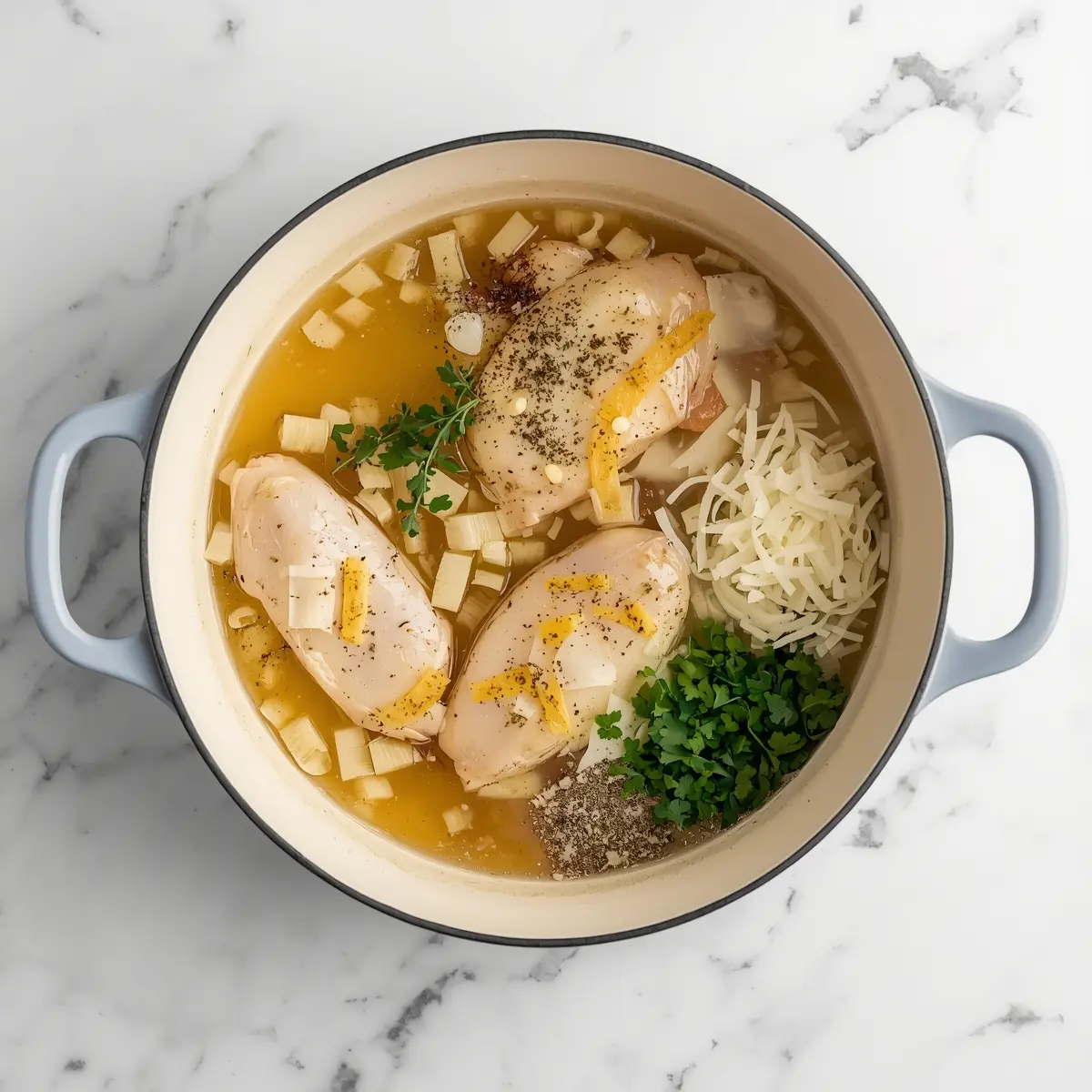 Cooking instructions for one pan lemon chicken orzo