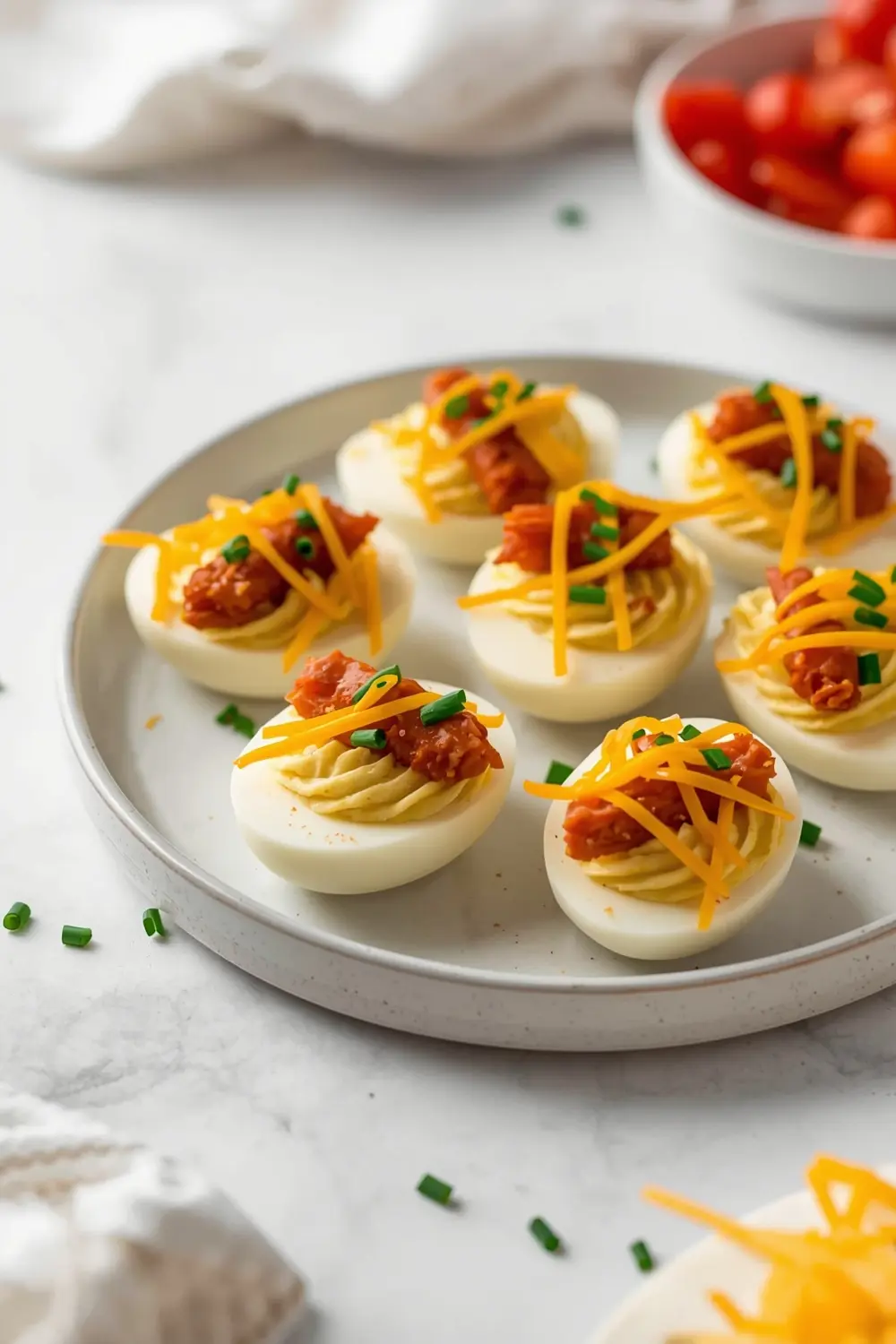 patriotic deviled eggs
