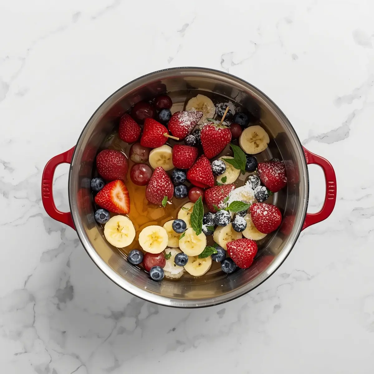 Cooking instructions for patriotic fruit skewers