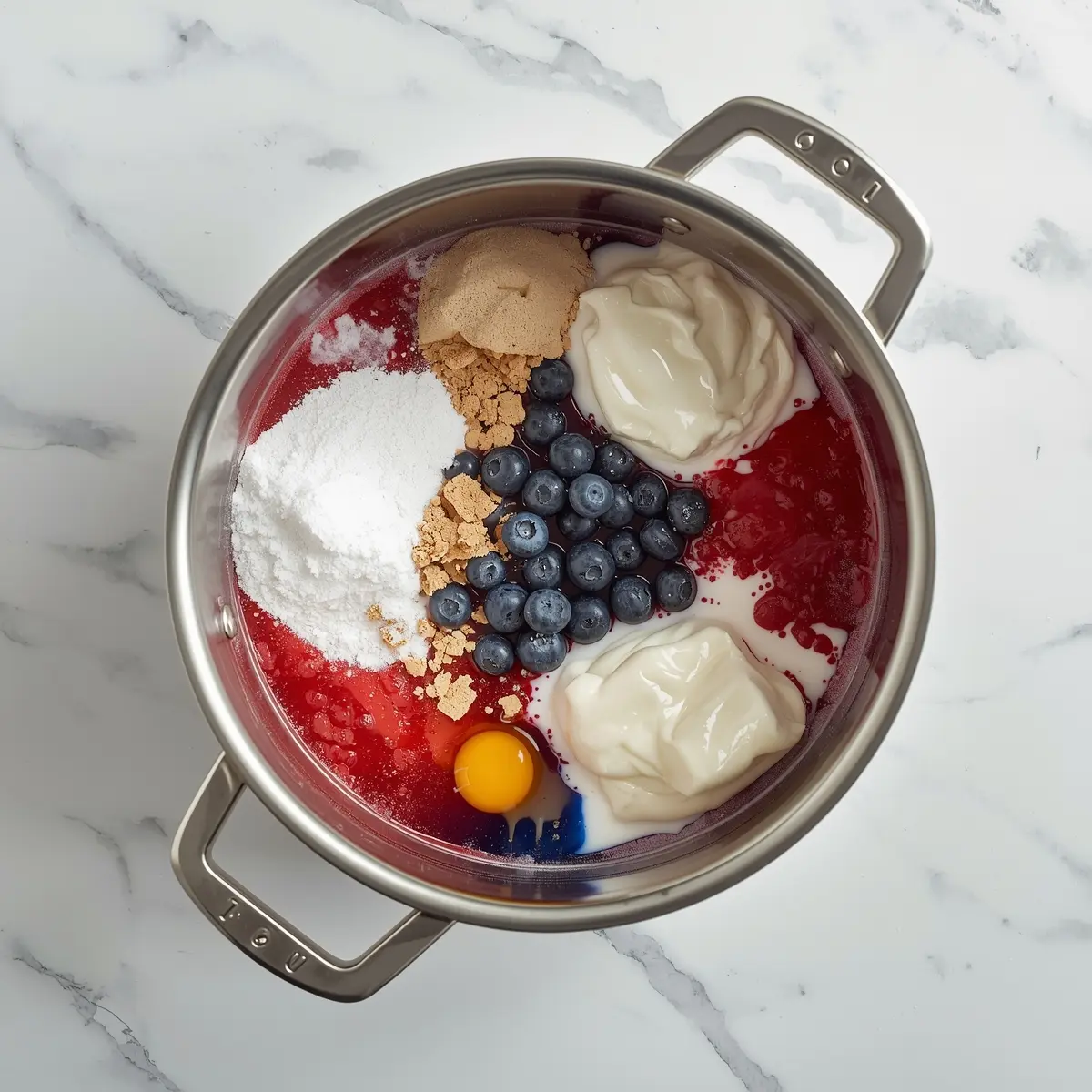 Cooking instructions for patriotic jello cups