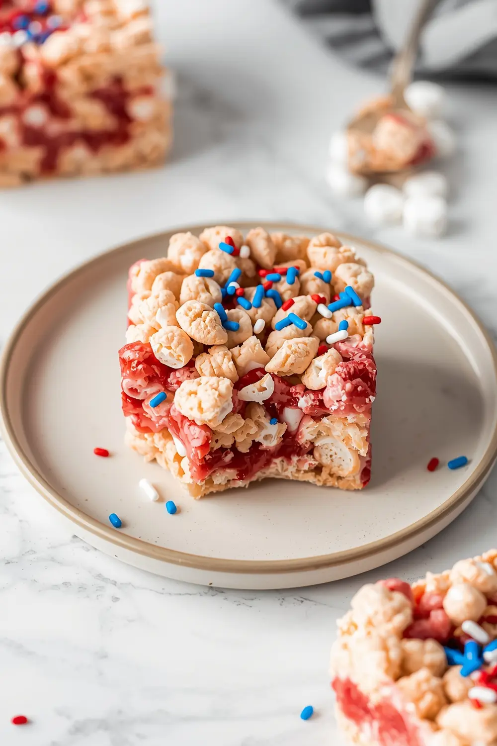 patriotic rice krispie treats