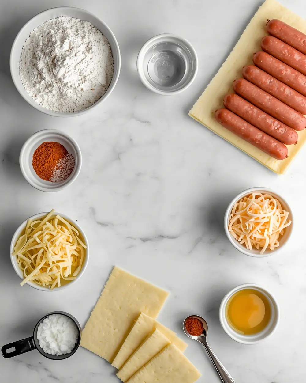 Ingredients for pigs in blanket beef 4th july