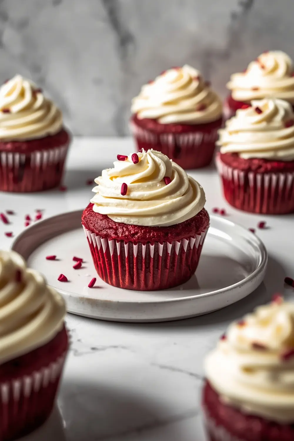 red velvet cupcakes patriotic