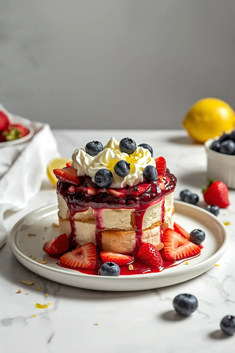 red white blue trifle