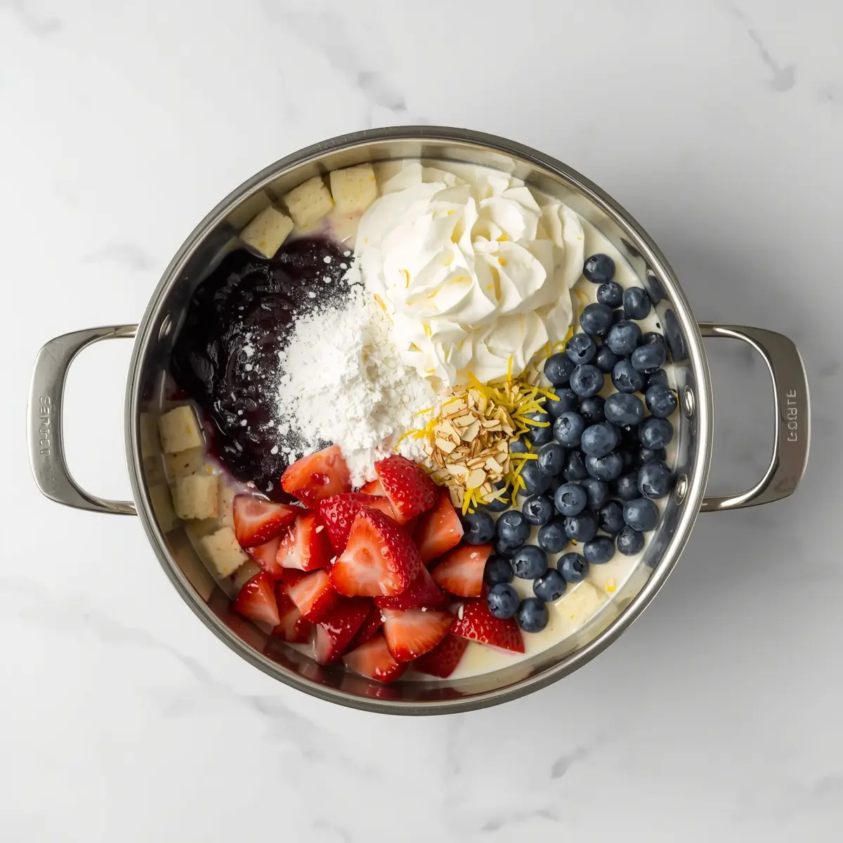 Cooking instructions for red white blue trifle