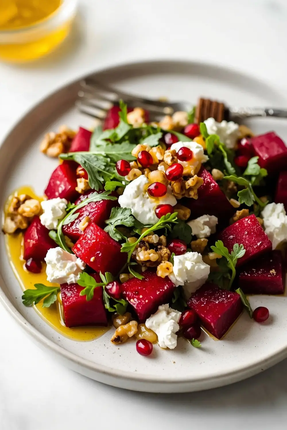 roasted beet goat cheese salad