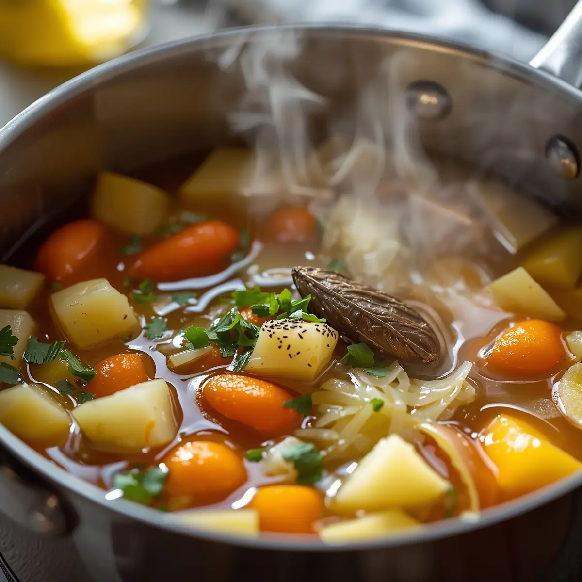 Cooking instructions for sauerkraut soup