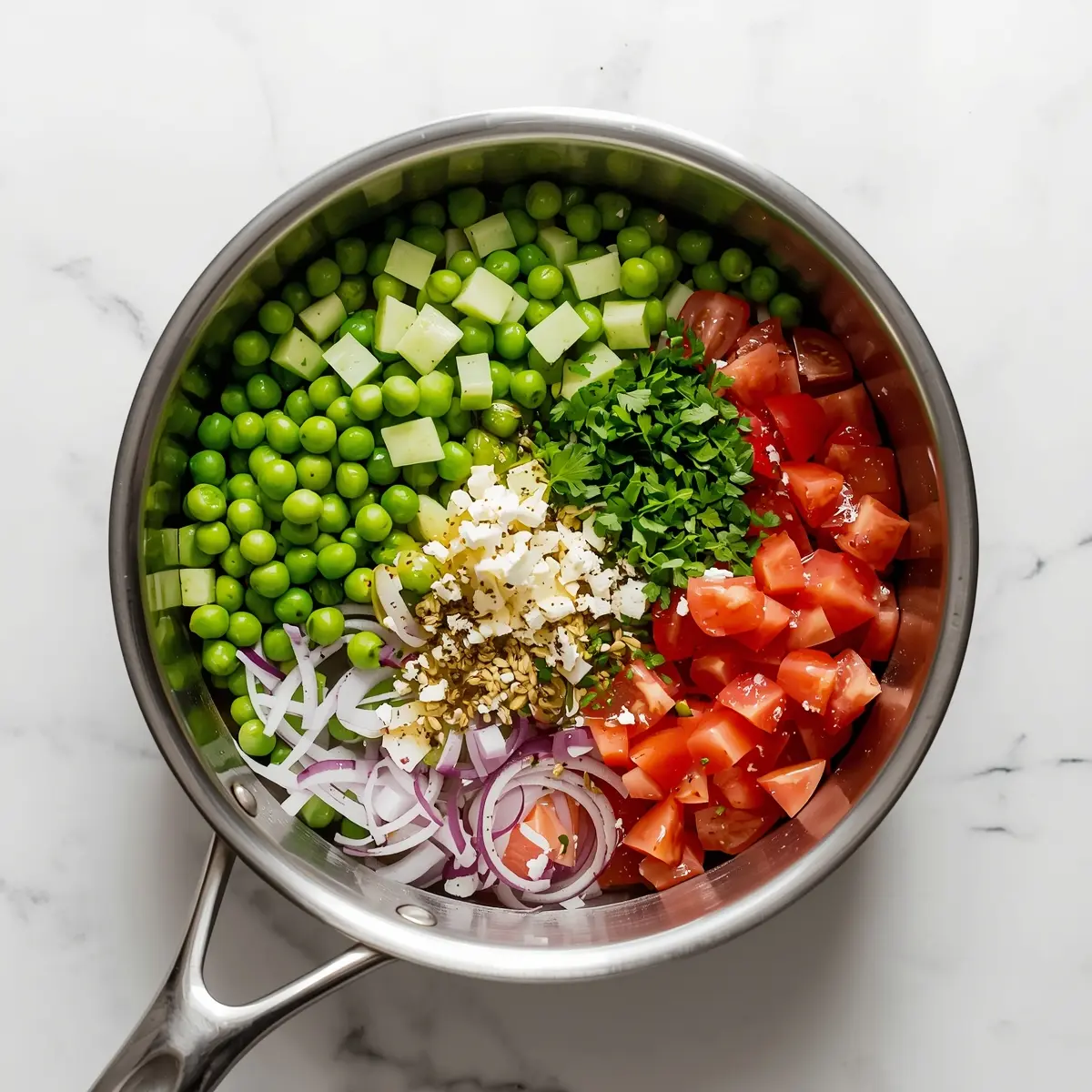 Cooking instructions for snap pea summer salad