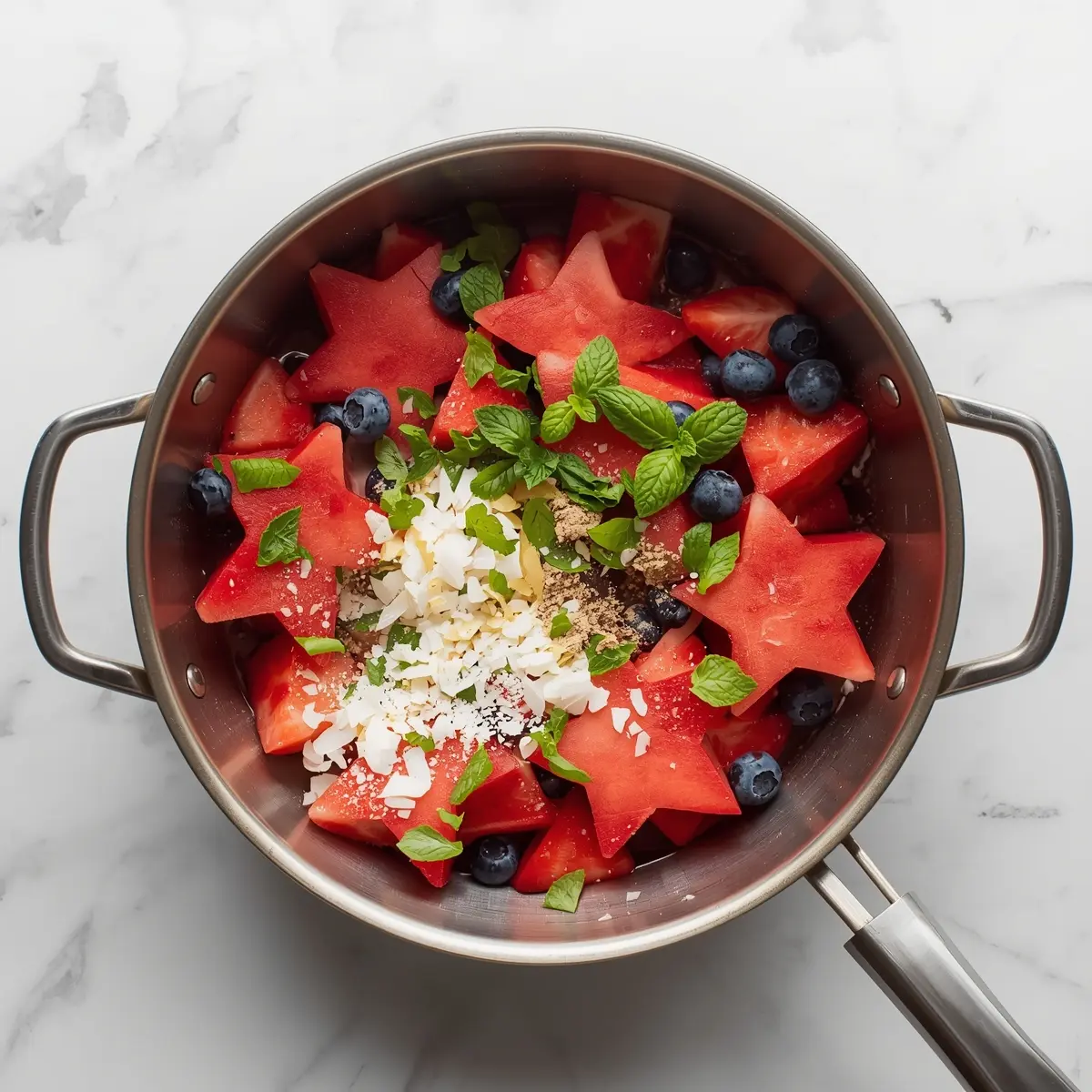 Cooking instructions for star watermelon skewers