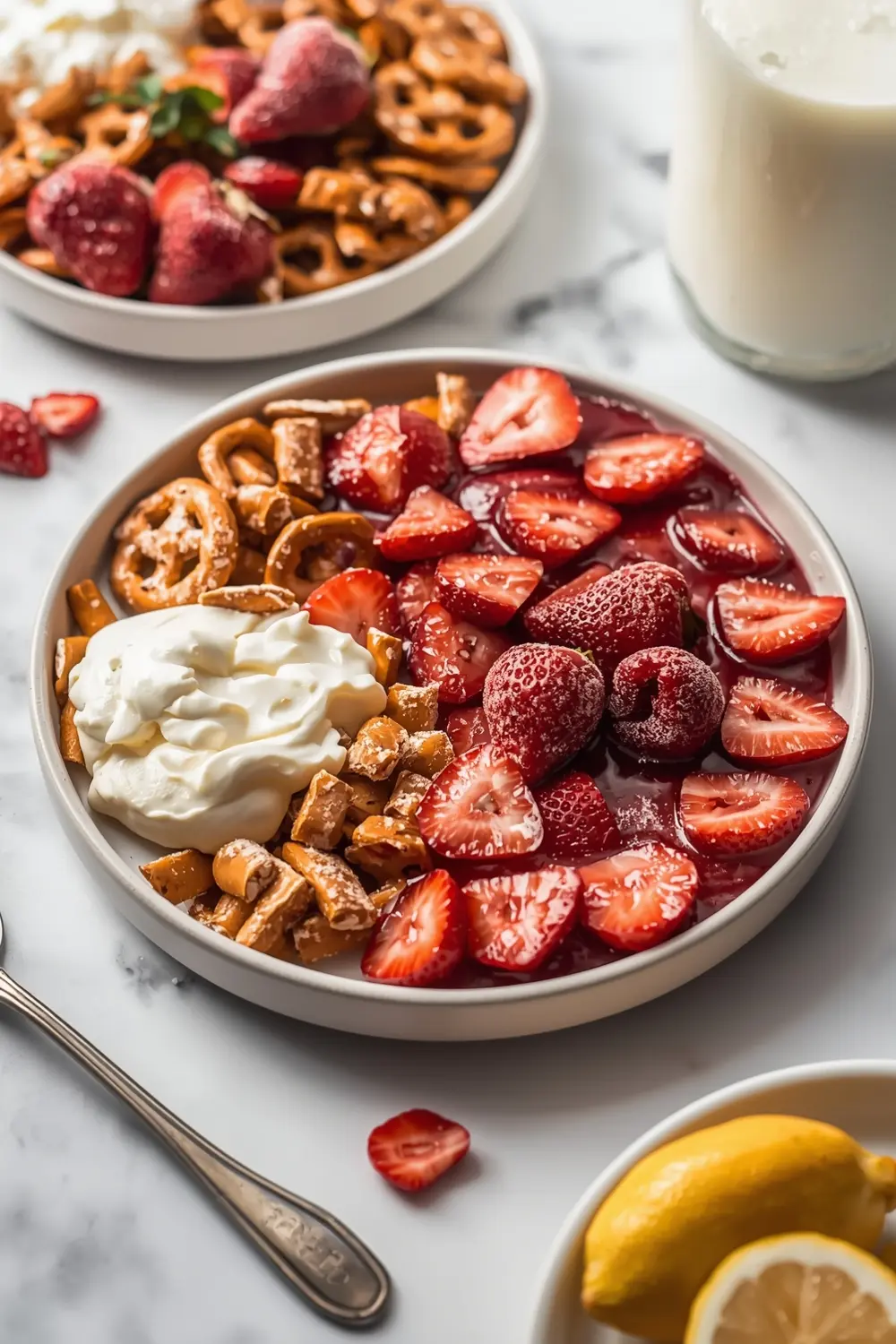 strawberry pretzel salad summer