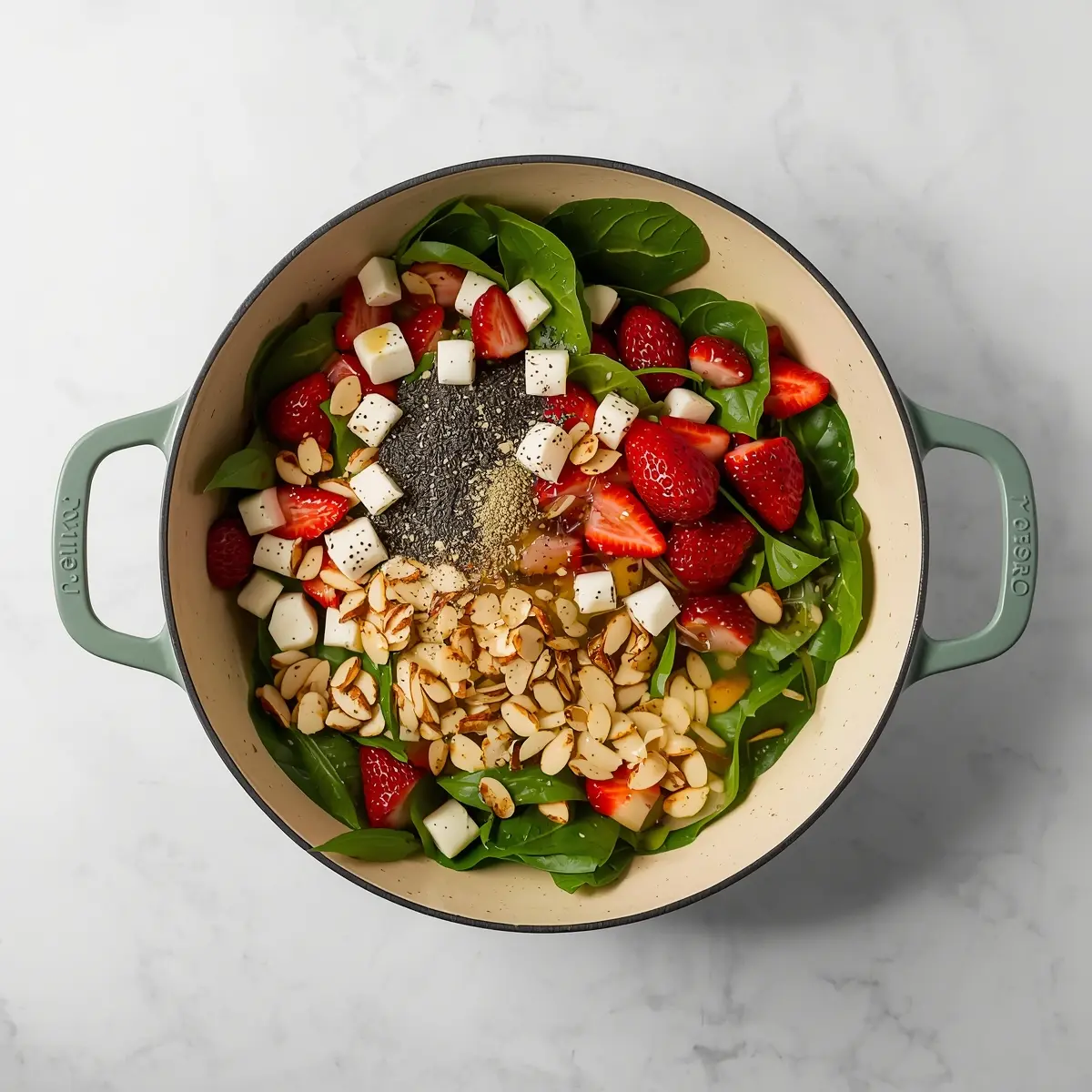 Cooking instructions for strawberry spinach salad poppy seed