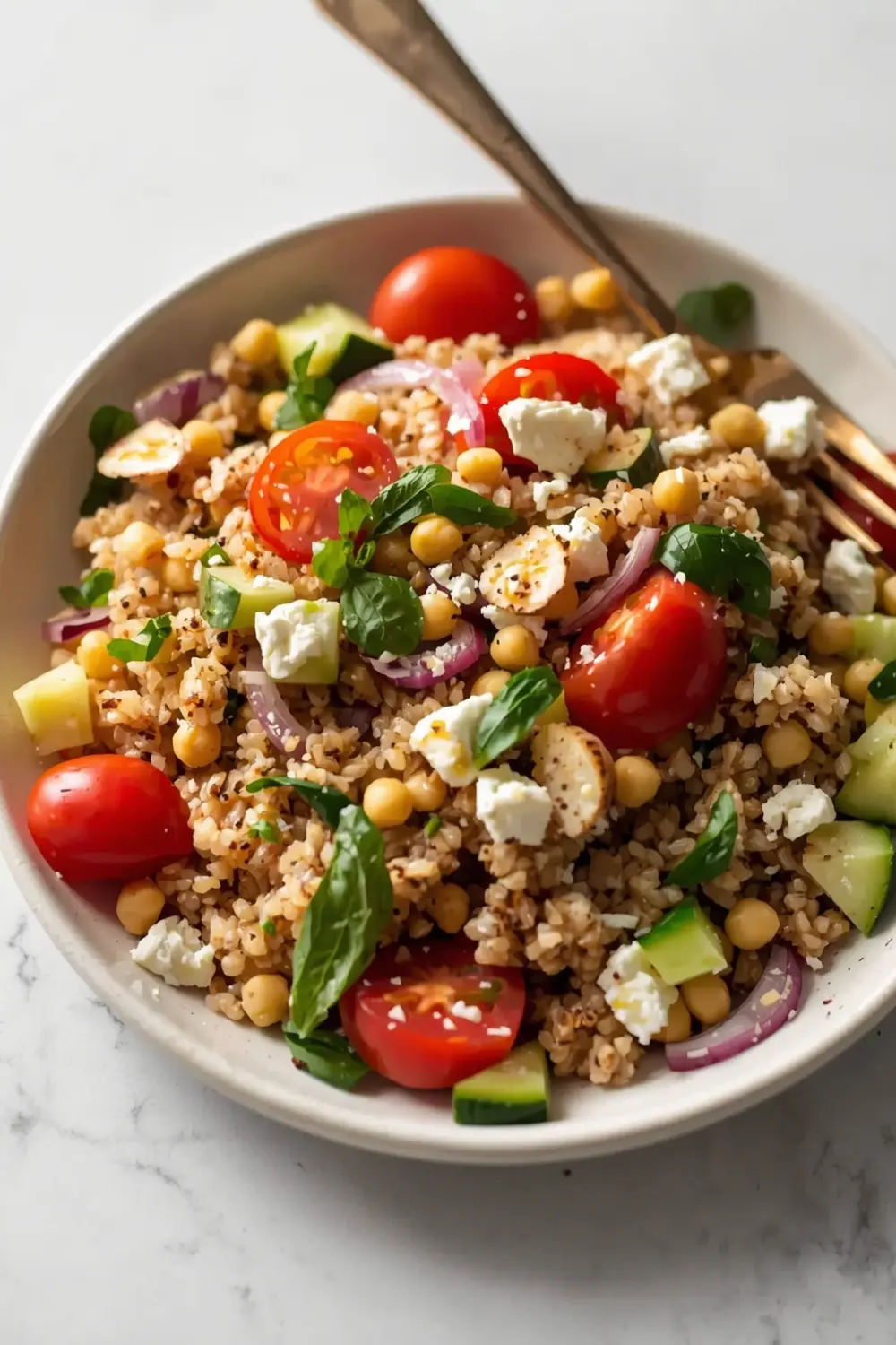 summer farro grain salad