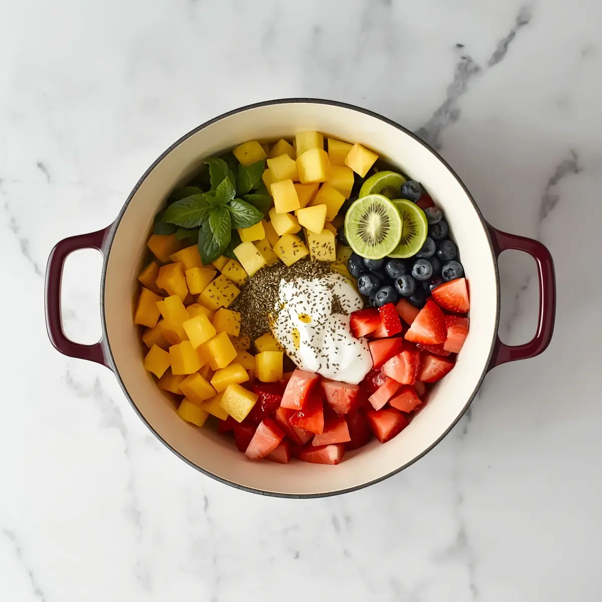 Cooking instructions for summer fruit salad honey lime