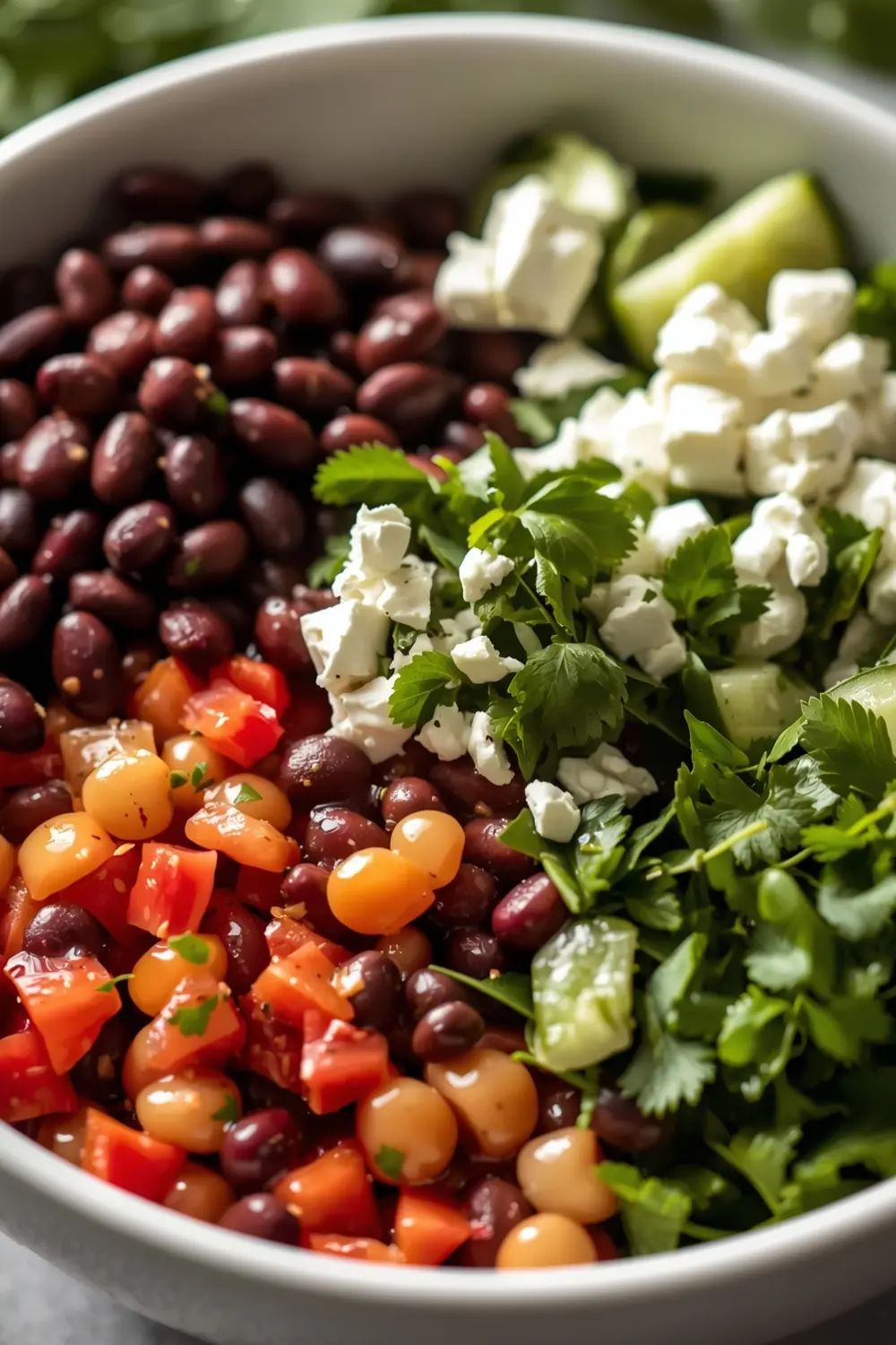 three bean summer salad