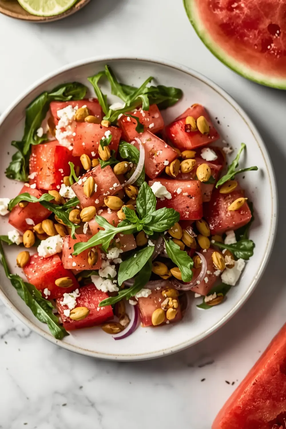 watermelon arugula salad